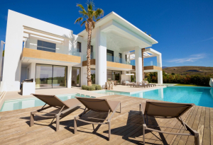 Beautiful modern style villa with sea views